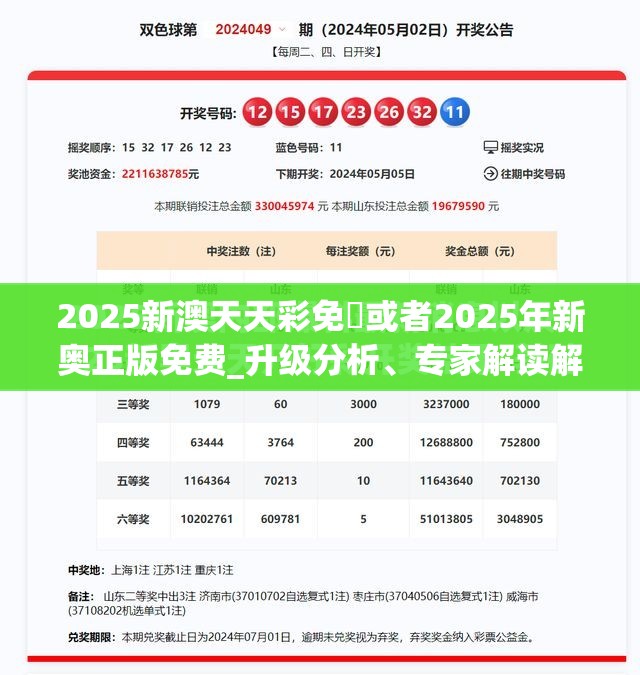 2025新澳天天彩免費或者2025年新奥正版免费_升级分析、专家解读解释与落实,谨防华而不实包装