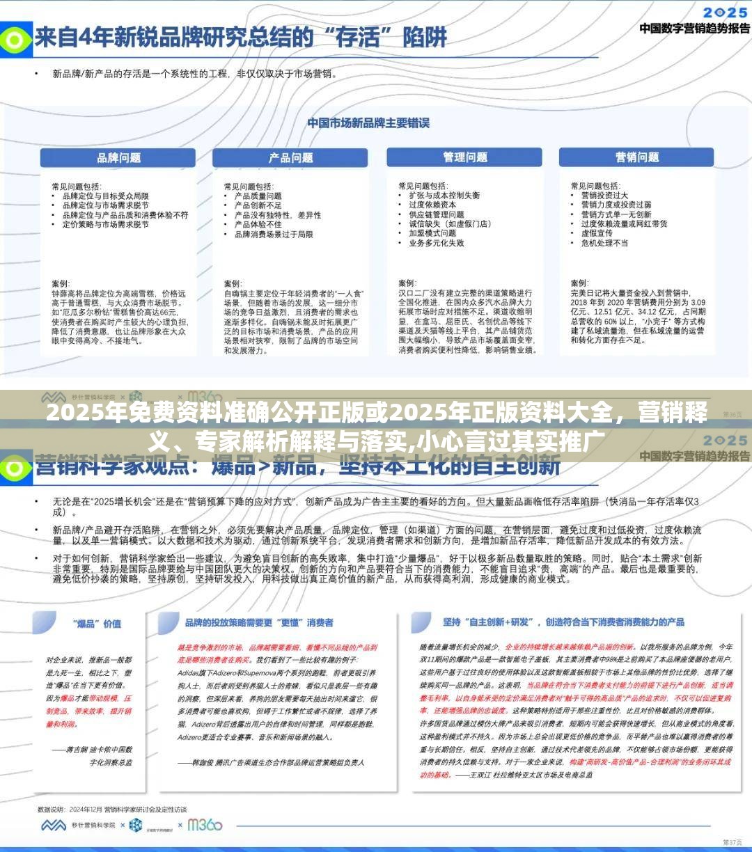 2025年免费资料准确公开正版或2025年正版资料大全，营销释义、专家解析解释与落实,小心言过其实推广