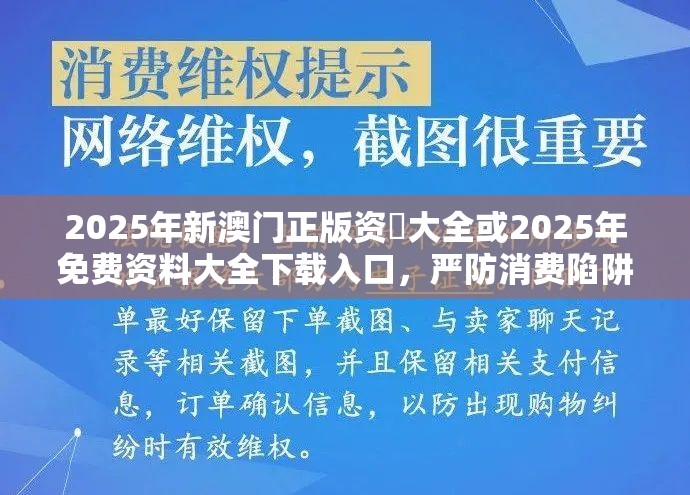 2025年新澳门正版资枓大全或2025年免费资料大全下载入口，严防消费陷阱,完整释义、专家解析解释与落实